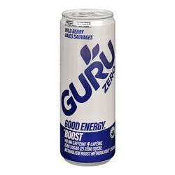 GURU BOISSON ENERGISANTE CANETTE BAIES SAUVAGE 355ML