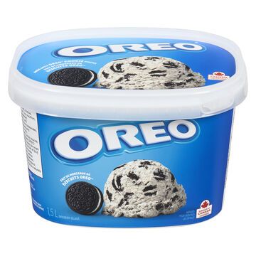 OREO DESSERT GLACE VANILLE AVEC BISCUITS SANDWICHS 1.5 LITRES