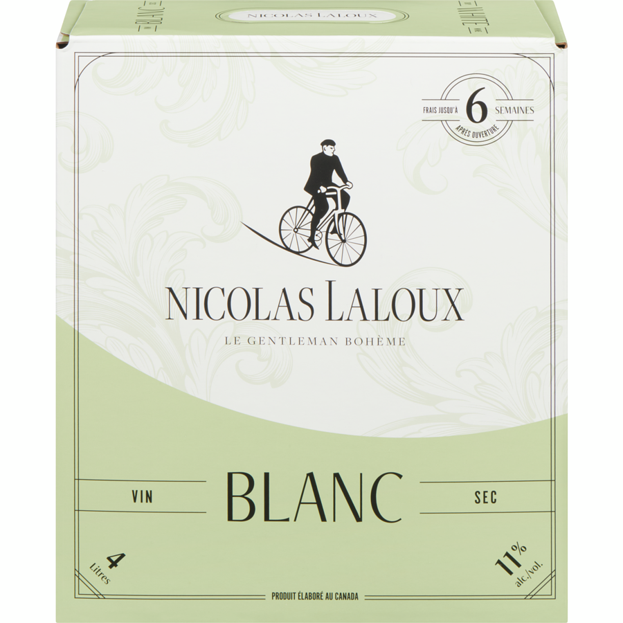 NICOLAS LALOUX VIN BLANC SEC 4 L