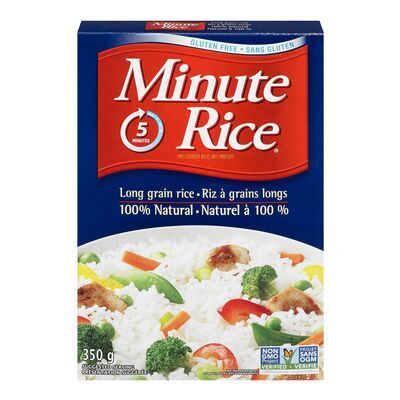 MINUTE RICE Riz blanc à grains longs précuit 350 g