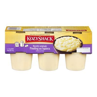 KOZY SHACK Pouding au tapioca sans gluten en coupes 6x113 g