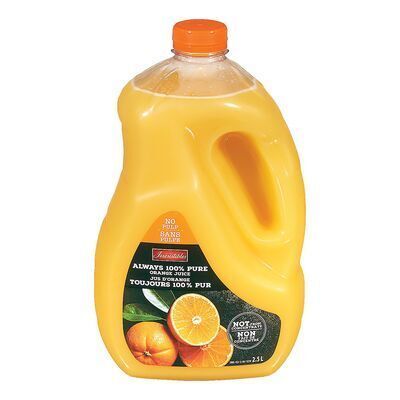 IRRESISTIBLES Jus d&#39;orange pur à 100 % sans pulpe 2,5 L