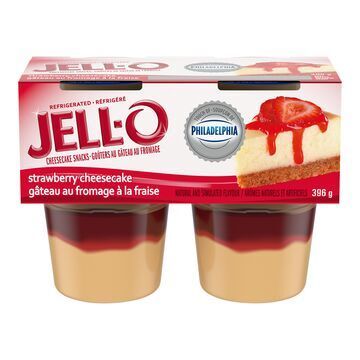 JELL-O POUDING GATEAU FROMAGE FRAISE 4X99GR