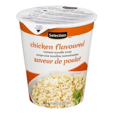 SELECTION Soupe aux nouilles instantanées à saveur de poulet 65 g