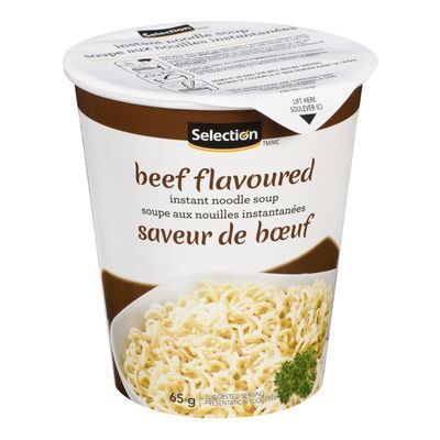 SELECTION Soupe aux nouilles instantanée à saveur de bœuf 65 g