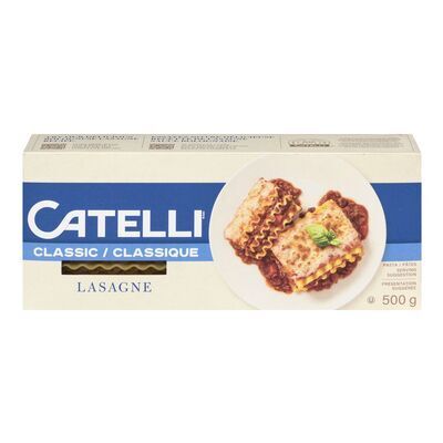 CATELLI Pâtes à lasagne, Classique 500 g