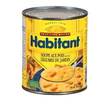 HABITANT SOUPE AUX POIS AVEC LÉGUMES DU JARDIN 796ML
