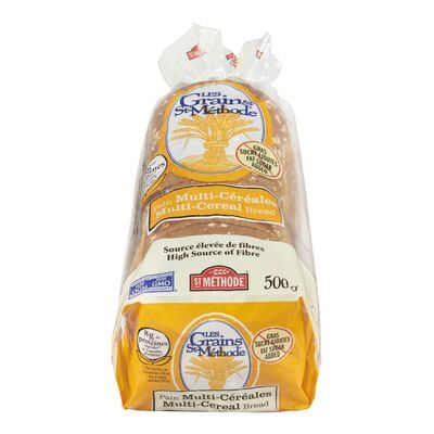 ST-MÉTHODE Pain style MULTI-CÉRÉALES tranché avec grains moulus d&#39;autrefois 500 g