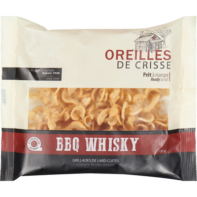 OREILLES DE CRISSE BBQ WHISKY ALIMENT TRADITION 125GR