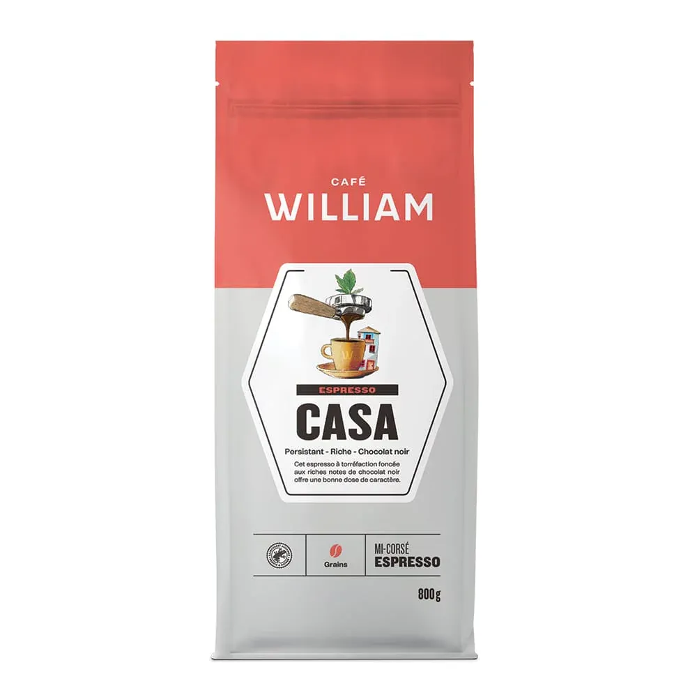 CAFÉ WILLIAM CASA GRAINS ESPRESSO 800GR