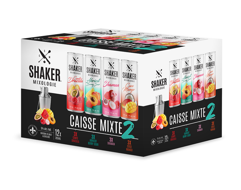 SHAKER BOISSON ALCOOLISEE MIXTE 2 12X355ML