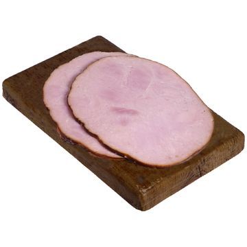 SELECTION JAMBON FUMÉ STYLE TOUPIE COUPE CENTRE TRANCHES 2 TRANCHES PAR BARQUETTE ENV. 300GR 6.49$/LB 14.31$/KG