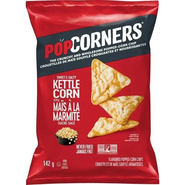 POPCORNERS STYLE MAIS À LA MARMITE SUCRÉ-SALÉ 142GR