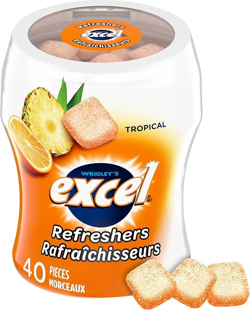 EXCEL GOMME SANS SUCRE TROPICAL BOUTEILLE 40 UN