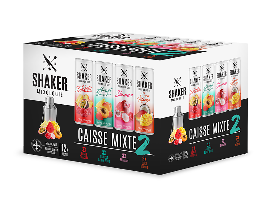 SHAKER BOISSON ALCOOLISEE MIXTE 12X355ML