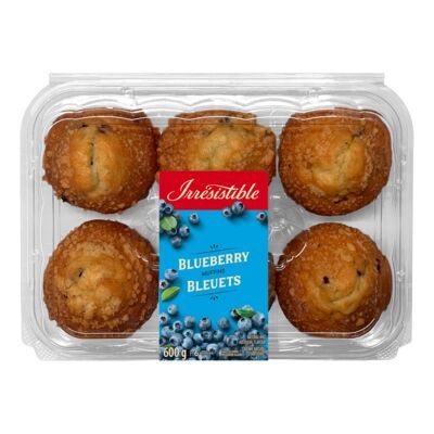 IRRESISTIBLE MUFFINS AUX BLEUETS 600GR
