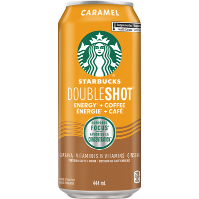 STARBUCKS BOISSONS ÉNERGISANTE DOUBLE SHOT CARAMEL 444ML