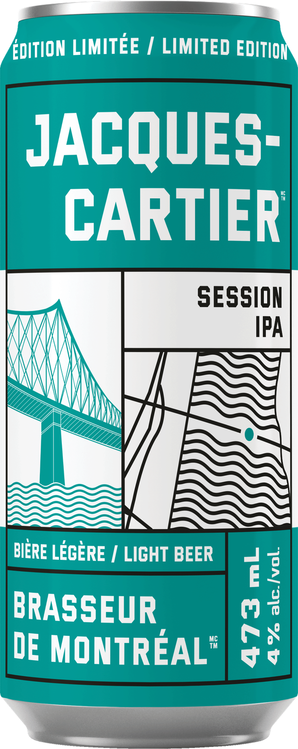 BRASSEUR DE MONTRÉAL JACQUES-CARTIER BIÈRE CANETTES SESSION IPA 473ML