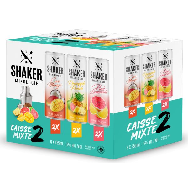 SHAKER BOISSON ALCOOLISEE MIXTE #2 6X355ML