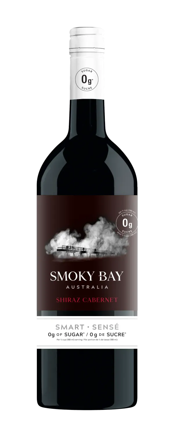 SMOKY BAY VIN ROUGE SHIRAZ CABERNET AUSTRALIE 1L