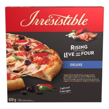 IRRESISTIBLE PIZZA LÈVE-AU-FOUR DELUXE SURGELÉE 820GR