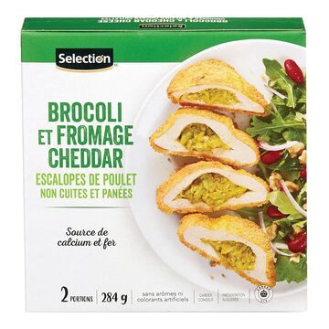SELECTION ESCALOPE DE POULET FARCIES AU BROCOLI ET AU FROMAGE 284 GR