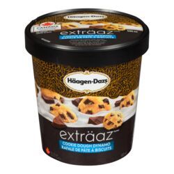 HAAGEN-DAZS CRÈME GLACÉE RAFALE PÂTE À BISCUIT 450ML