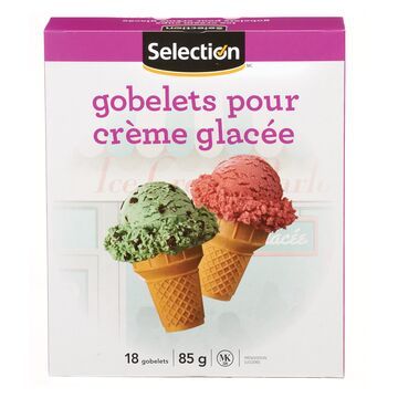 SELECTION CORNETS GOBELETS À LA CRÈME GLACÉE 18 UN
