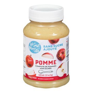 COMPOTE DE POMMES SANS SUCRE IRRESISTIBLE MIEUX-ÊTRE 620ML