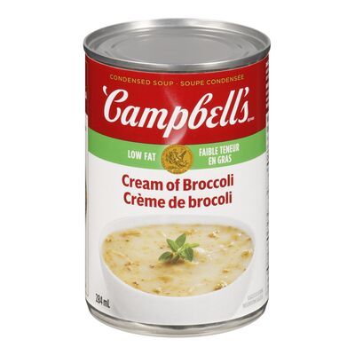 SOUPE CAMPBELL&#39;S CRÈME DE BROCOLI CONDENSÉE FAIBLE EN GRAS 284ML