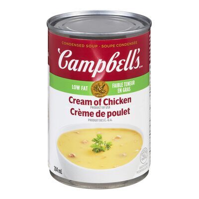 SOUPE CAMPBELL&#39;S CRÈME DE POULET CONDENSÉE FAIBLE EN GRAS 284ML