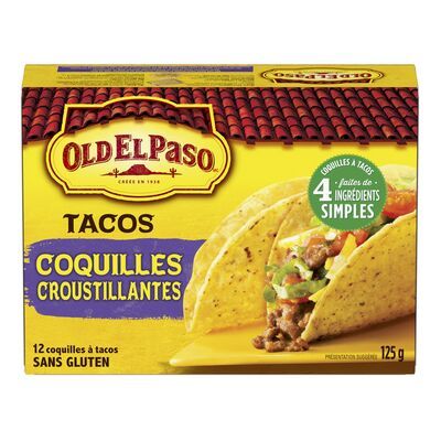 COQUILLES CROUSTILLANTES À TACOS OLD EL PASO 125 G