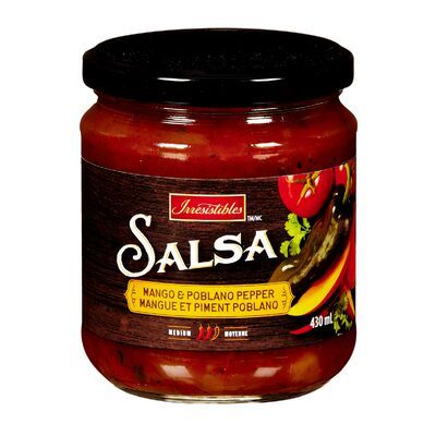 IRRESISTIBLES SAUCE SALSA À LA MANGUE ET PIMENT 430ML