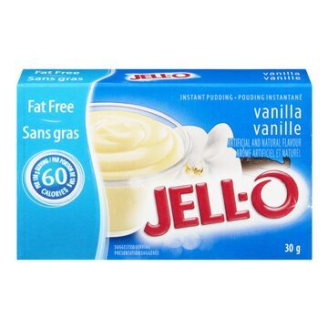 POUDING INSTANTANÉ À LA VANILLE SANS GRAS JELL-O 30 G
