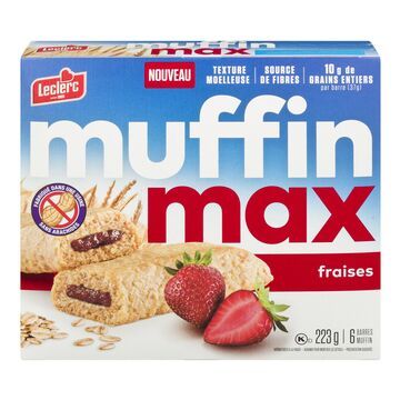 LECLERC MUFFIN MAX AUX FRAISES 223 G
