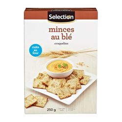 CRAQUELINS MINCES SÉLECTION AU BLÉ ROTI 225 G
