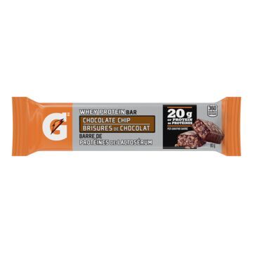 GATORADE BARRE DE PROTÉINE AUX BRISURES DE CHOCOLAT 80 G