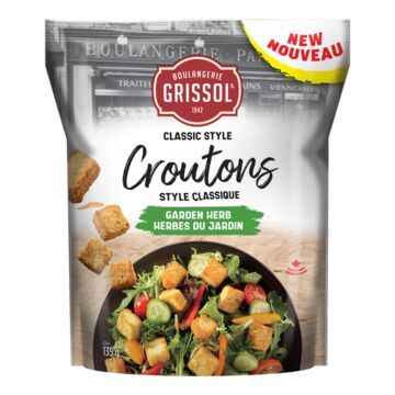 CROÛTONS HERBES DU JARDIN CLASSIQUES GRISSOL 135 G