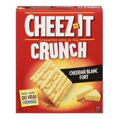 CRAQUELINS CHEEZ IT SAVEUR DE FROMAGE CHEDDAR BLANC 191 G