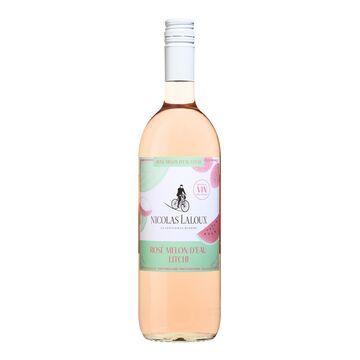 BOISSON AU VIN ROSÉ NICOLAS LALOUX SAVEUR DE MELON D&#39;EAU ET LITCHI 1 L