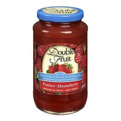 CONFITURE DE FRAISES DOUBLE FRUITS LÉGÈRE 500ML