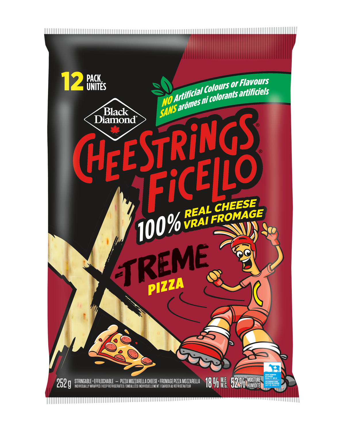 FROMAGE FICELLO X-TREME PIZZA BLACK DIAMOND 12X21 G