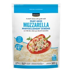 FROMAGE SELECTION RAPE MOZZARELLA PARTIELLEMENT ÉCRÉMÉ 320 G