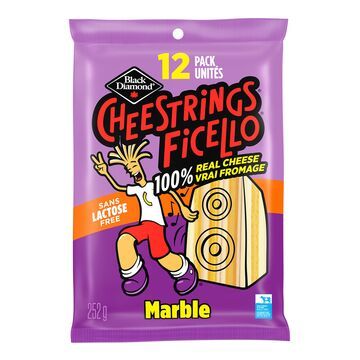 FROMAGE FICELLO MOZZARELLA SANS LACTOSE BLACK DIAMOND 12X21 G