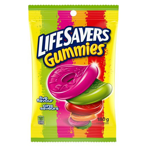 LIFE SAVERS GUMMIES 5 SAVEURS 180 G