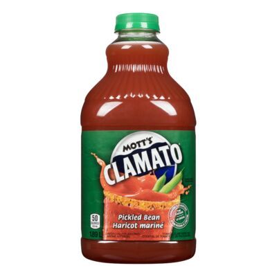 MOTT&#39;S CLAMATO COCKTAIL DE TOMATE ET PALOURDES À L&#39;HARICOT 1.89 L