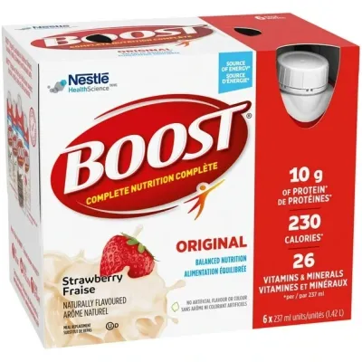 BOOST ORIGINAL SUBST. REPAS LIQUIDE FRAISE 6X237 ML