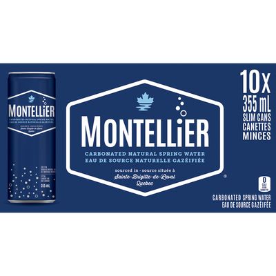 MONTELLIER EAU GAZEIFIEE NATUREL 10X355ML