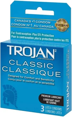 TROJAN CONDOMS LUBRIFIE 3 UNITES