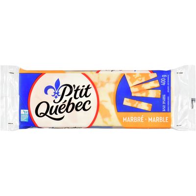 P'TIT QUEBEC FROMAGE CHEDDAR MARBRE 400 GR